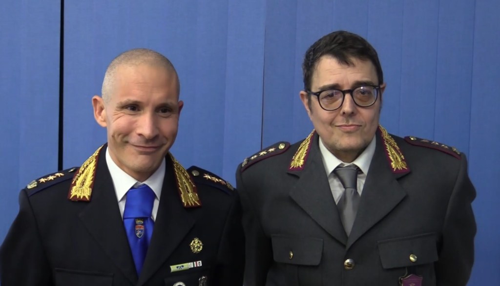 da sx: Salvatore Zucco e Francesco Macheda, comandanti rispettivamente di Polizia locale e Polizia metropolitana