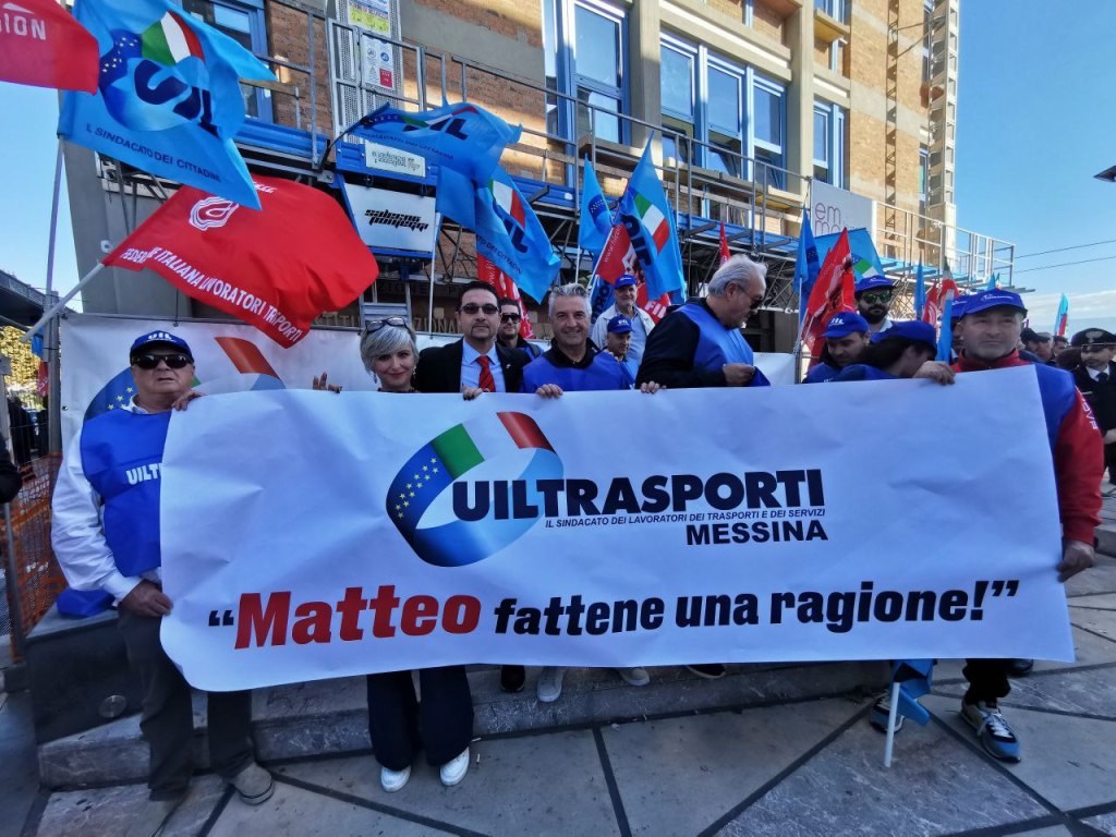 Manifestazione Cgil e Uil