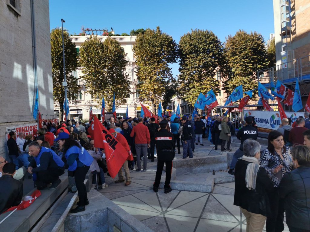 Manifestazione Cgil e Uil