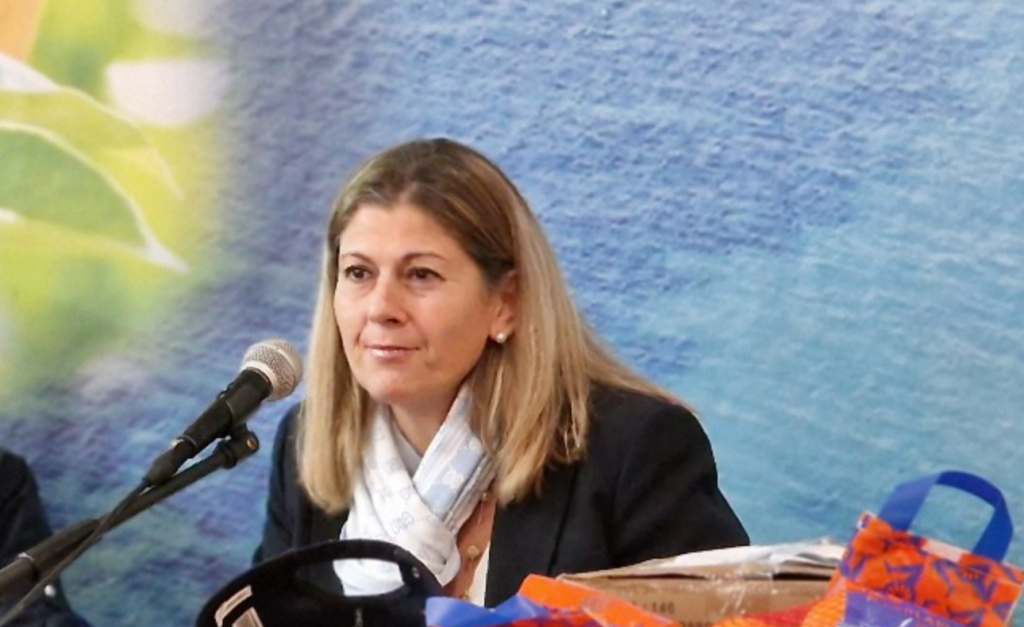 cristina correnti durante un evento