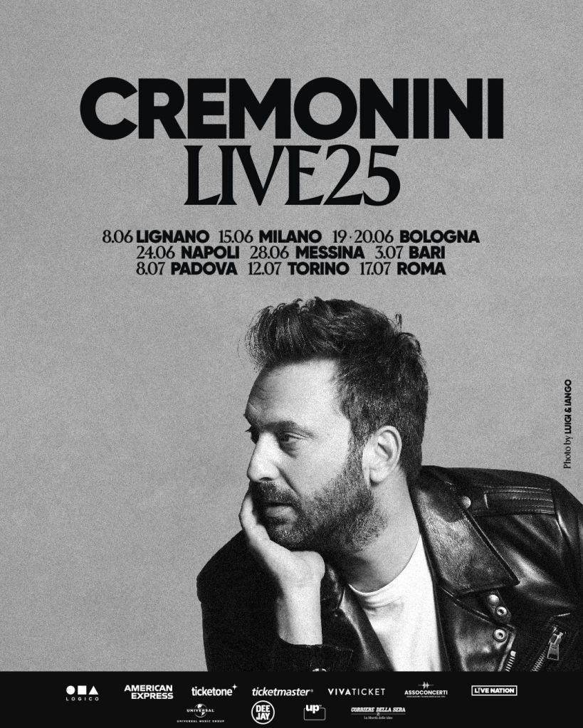 Locandina Cesare Cremonini tour